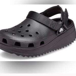 CROCS Hiker Black Platform Clogs